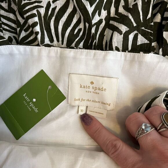 Kate Spade NWT Womens Sundress Floral Orchid Ruched sz 10 Havana Almaplmorc NEW - Picture 8 of 13